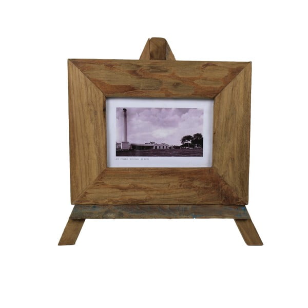 Ramă foto din lemn de tec HSM Collection Nesia, 34 x 27 cm