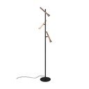 Lampadar negru LED cu abajur din metal (înălțime 150 cm) Fiato – Trio