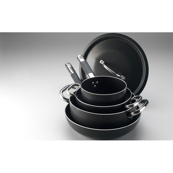 Cratiță cu coadă lungă și suprafață antiaderentă Pentole Agnelli Al Black, ø 16 cm, negru-image-3