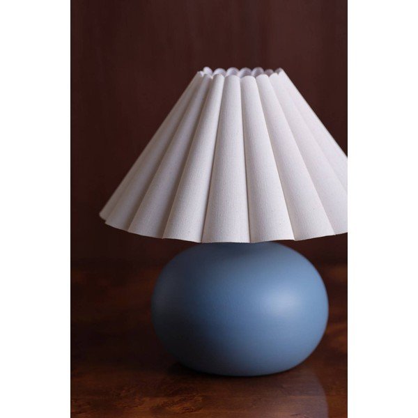Veioză albă/albastră din ceramică (înălțime 34 cm) Crasso – Jotex-image-2