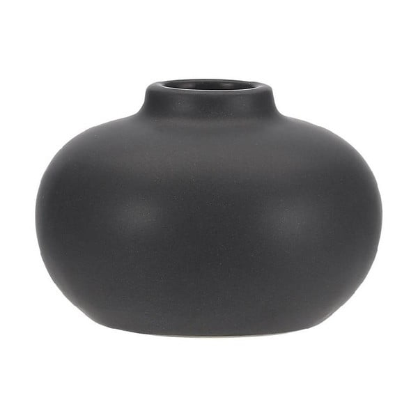 Suport din ceramică pentru lumânare A Simple Mess Telma, ⌀ 8,5 cm, negru