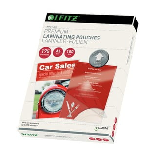Set 100 folii pentru laminare Leitz, A4, 175 microni