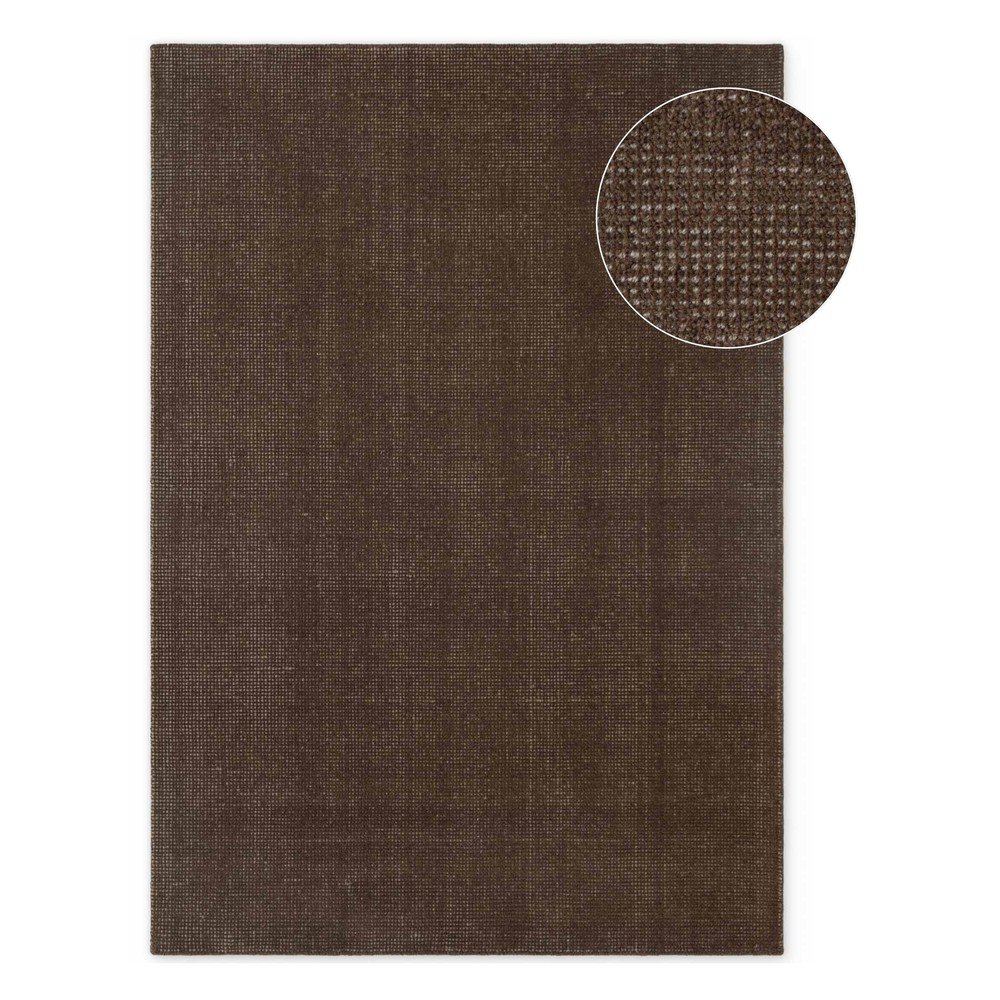 Covor maro țesut manual din lână 200x300 cm Greenwich – Ted Baker