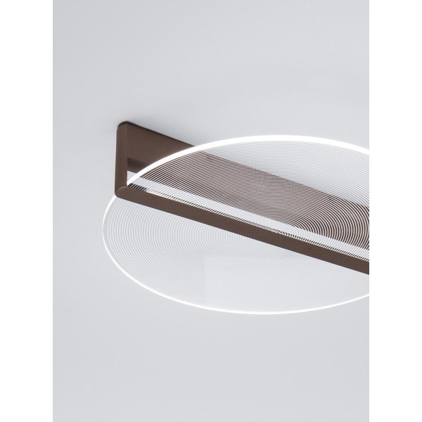 Plafonieră maro LED cu intensitate reglabilă din aluminiu cu abajur din sticlă acrilică Noah – Nova Luce-image-4