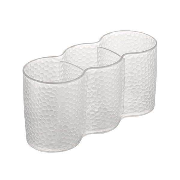 Organizator transparent cu 3 secțiuni iDesign Trio Cup-image-1