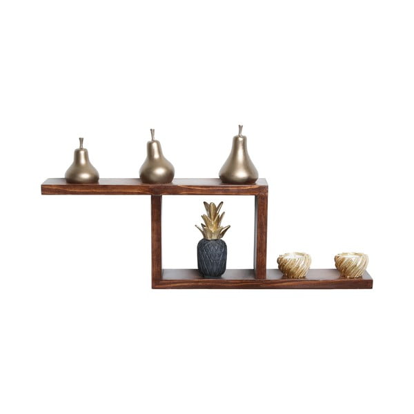 Raft în culoare naturală etajat din lemn de brad 17 cm Linn – Kalune Design-image-3