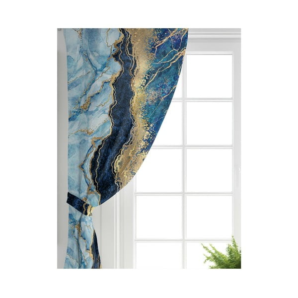 Draperie albastră-aurie 140x260 cm – Mila Home-image-2
