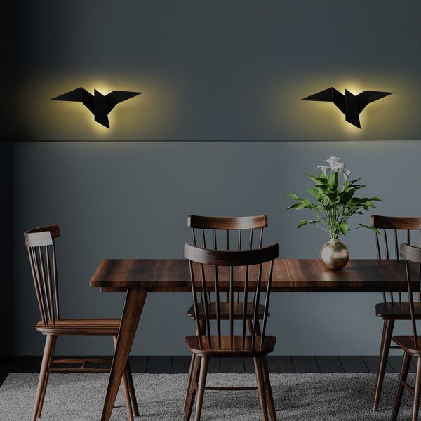 Aplică de perete neagră LED Pacali – Opviq lights-image-1