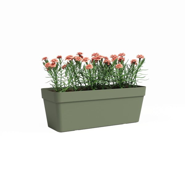 Jardinieră din plastic reciclat cu sistem de auto-irigare 50 cm Capri – Artevasi-image-1