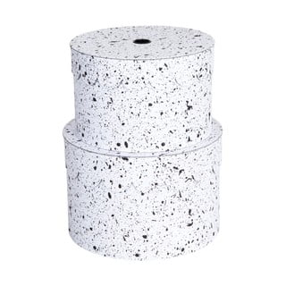 Set 2 cutii Bigso Box of Sweden Splash, negru-alb