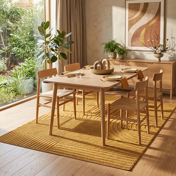 Covor galben ocru 200x290 cm Whirl – ESTE-image-3