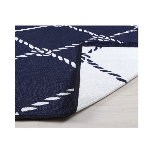 Covor reversibil Rope, 160 x 250 cm, alb-albastru-image-2