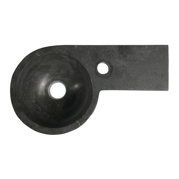 Chiuvetă mică pentru WC neagră din piatră 40x23 cm Blok – Sapho-image-2