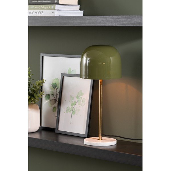 Veioză kaki cu abajur din metal (înălțime 50 cm) Manta – Leitmotiv-image-1