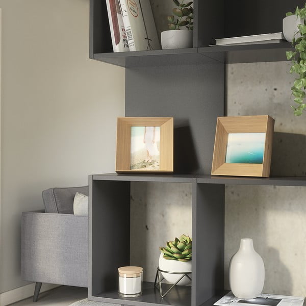 Ramă foto în culoare naturală  din lemn 17x17 cm Lookout – Umbra-image-3