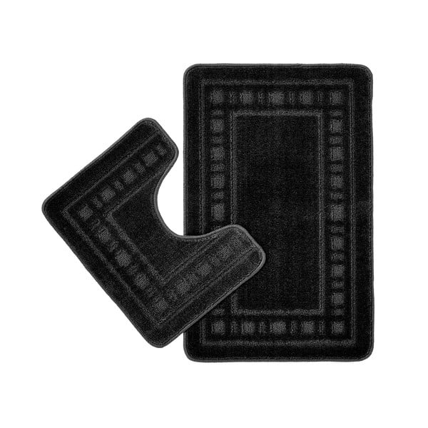 Covorașe de baie negre pentru WC 2 buc. 50x80 cm Armoni – Catherine Lansfield