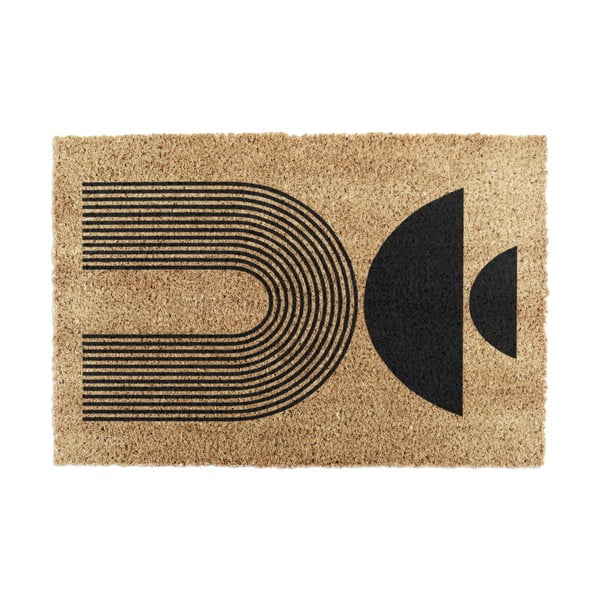 Covoraș de intrare din fibre de nucă de cocos 40x60 cm Half Moon – Artsy Doormats