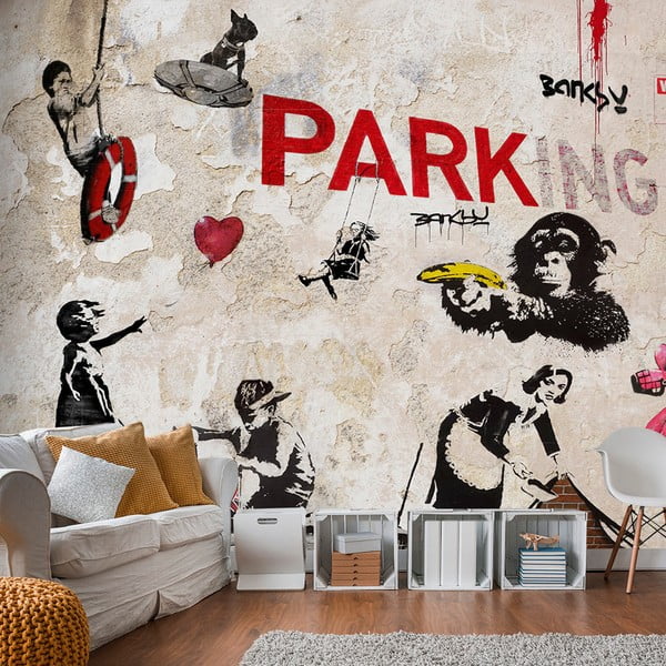 Tapet format mare Artgeist Graffiti Collage, 300 x 210 cm