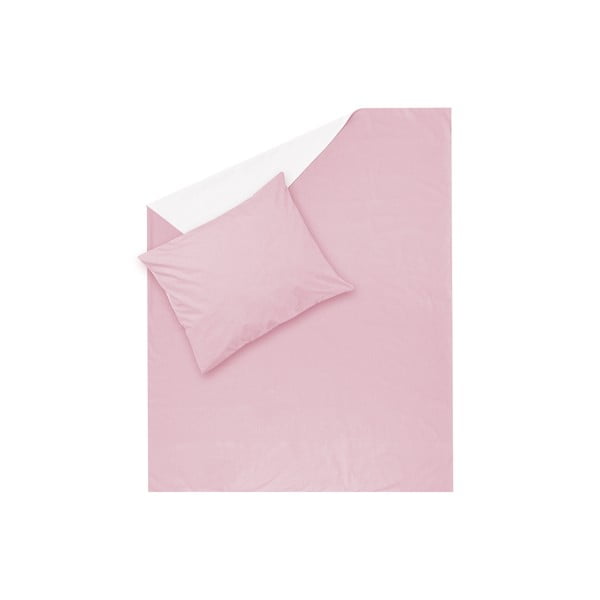 Lenjerie de pat Hawke&Thorn Parker Simple, 150 x 200 cm+ față de pernă 50 x 60 cm, roz 