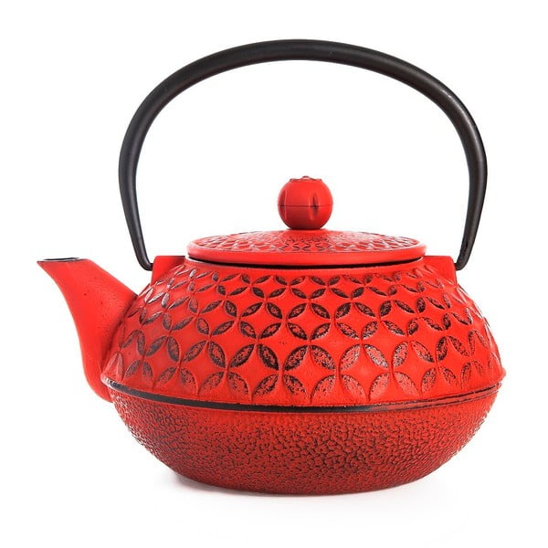 Ceainic din fontă Bambum Taşev Linden, 800 ml, roșu 