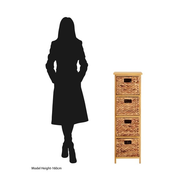 Comodă   înaltă din lemn   de paulownia 32x100 cm – Premier Housewares-image-3