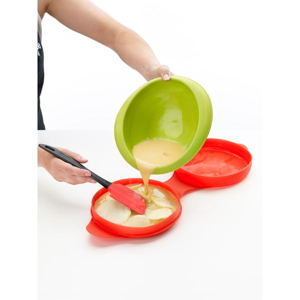 Formă din silicon pentru omletă Lékué Spanish, roșu-image-2