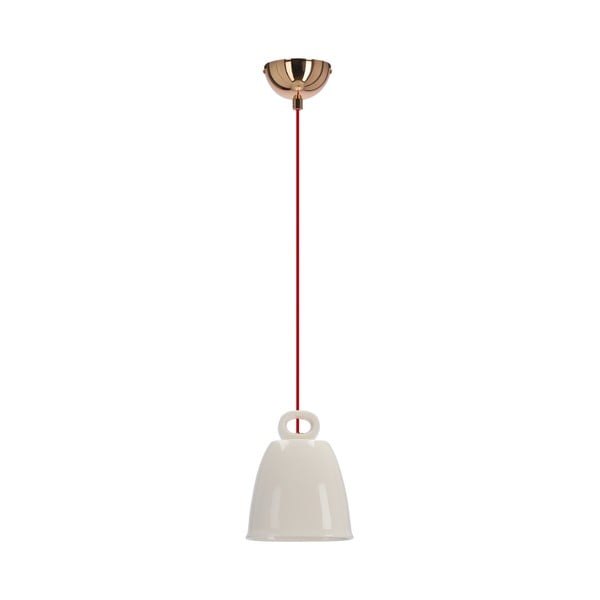 Lustră albă cu abajur din ceramică Sewilla – Candellux Lighting
