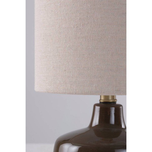 Veioză maro/crem din ceramică (înălțime 29 cm) Laila – Jotex-image-3