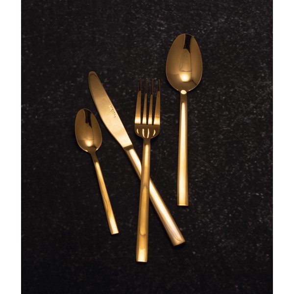 Tacâmuri din oțel inoxidabil în set de 16 piese de culoare aurie Mikasa Diseno - Kitchen Craft-image-2