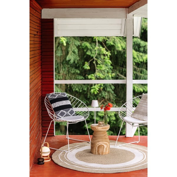 Set 2 fotolii de grădină Bonami Selection Coco, alb-image-1