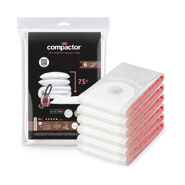 Saci de vidat 6 buc. Vacuum L – Compactor