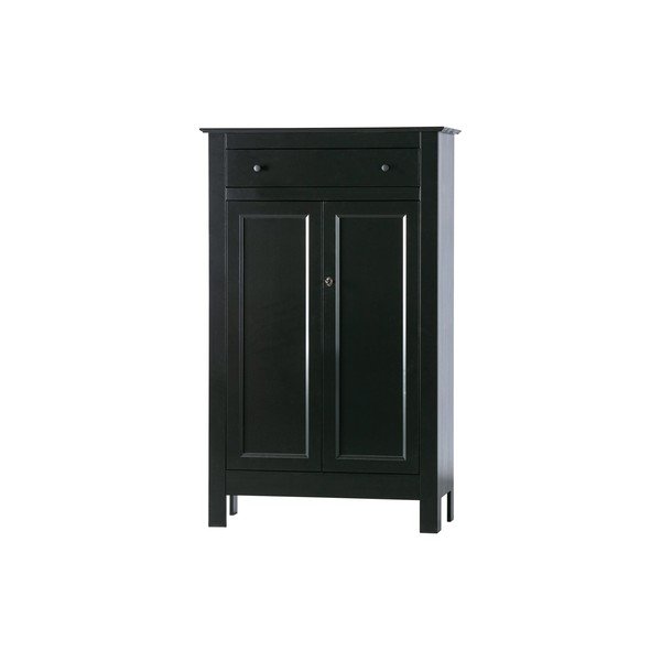 Dulap din lemn de pin WOOOD Eva, negru-image-3
