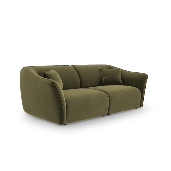 Canapea verde cu tapițerie din catifea 206 cm Tokyo – Cosmopolitan Design-image-2