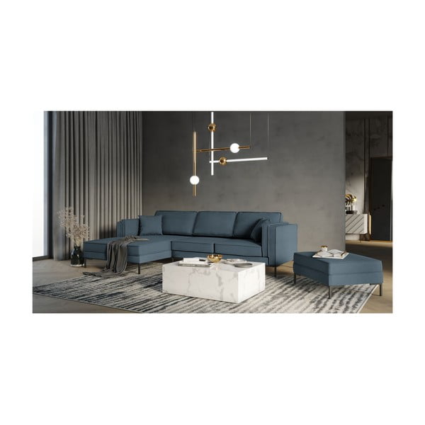 Taburet Milo Casa Attilio, albastru-image-3