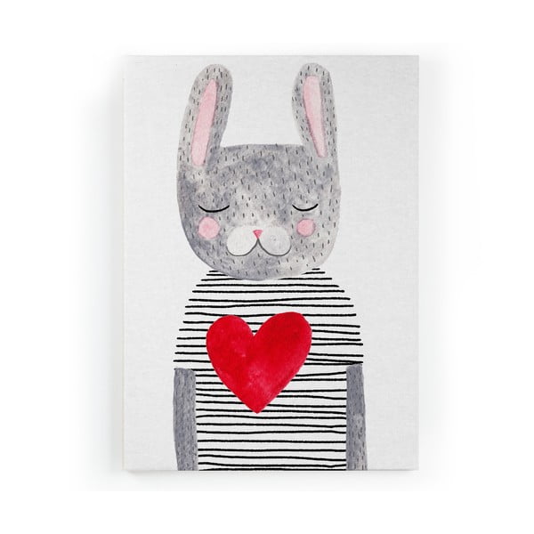 Tablou pe pânză Little Nice Things Rabbit, 60 x 40 cm