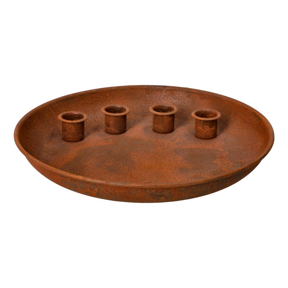 Sfeșnic pentru advent din metal cu model de Crăciun – Dakls