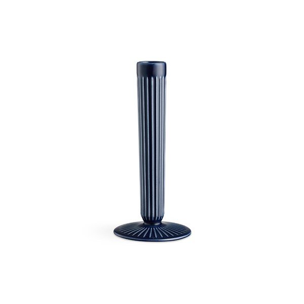 Sfeșnic din ceramică Kähler Design Hammershoi, înălțime 20 cm, albastru închis