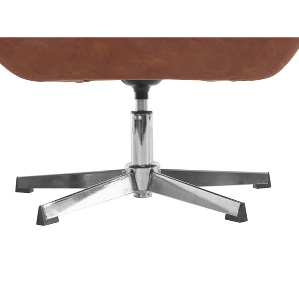 Fotoliu maro cu tapițerie din imitație de piele Naomi - Støraa-image-4