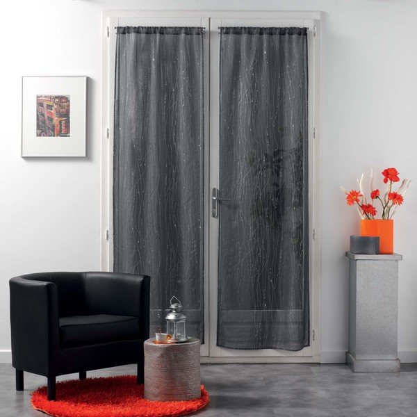 Perdele gri-antracit 2 buc. 70x200 cm Filiane – douceur d'intérieur-image-2