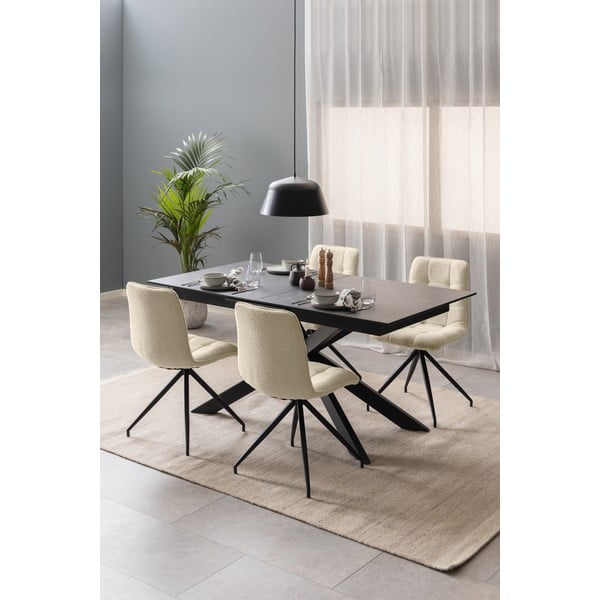 Masă de dining extensibilă din ceramică 90x210 cm Irwine – Actona-image-1