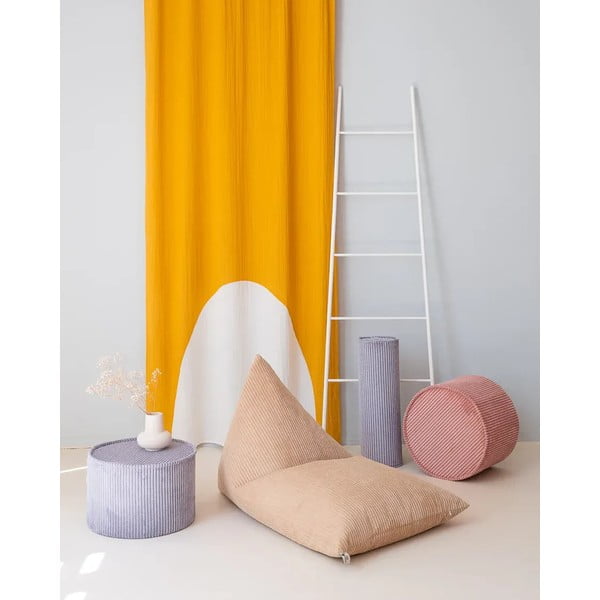 Pernă decorativă pentru copii albastră cu tapițerie din catifea reiată Roll – Wigiwama-image-1