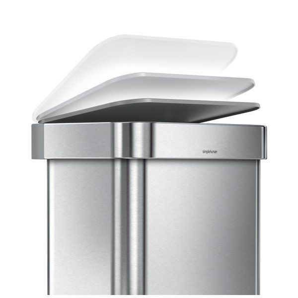 Coș de gunoi argintiu cu pedală din oțel 45 l – simplehuman-image-3