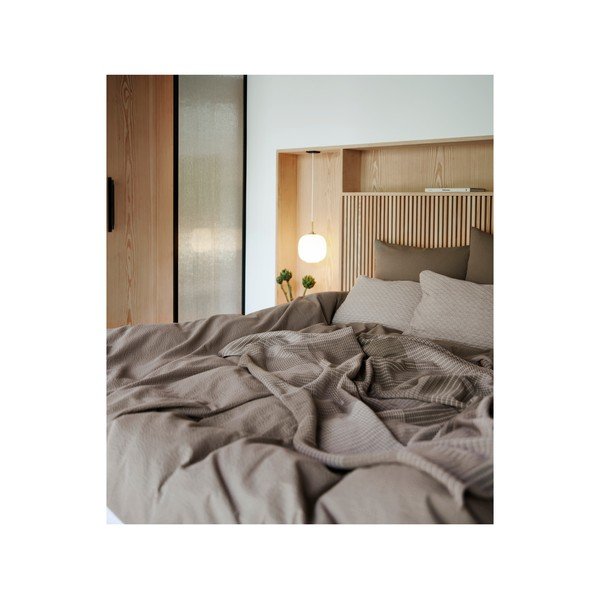 Pernă din amestec de bumbac și lână Södahl Wave Knit, 40 x 60 cm, bej-image-4