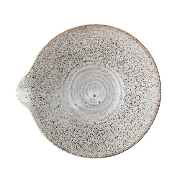 Bol servire din gresie ceramică Bloomingville Thea, ø 24,5 cm, alb-gri-image-2