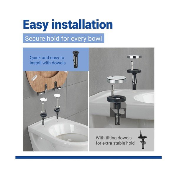 Capac WC 37 x 43 cm Easy-Close (cu închidere automată) Oak – Wenko-image-3