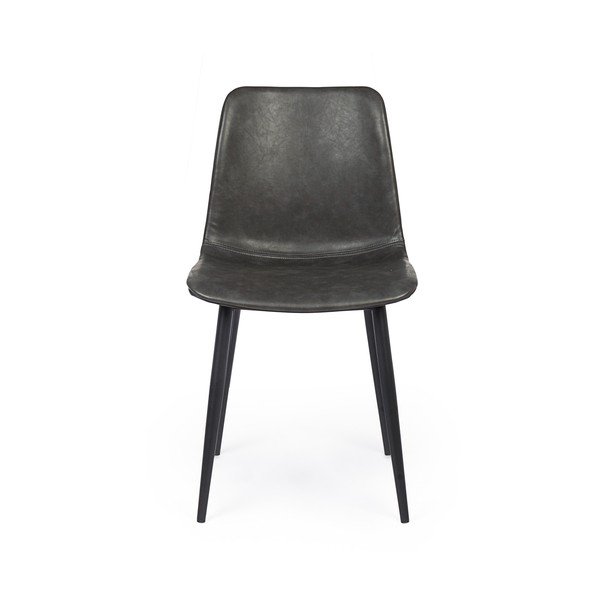 Scaun de dining negru din imitație de piele Kyra – Bizzotto-image-2