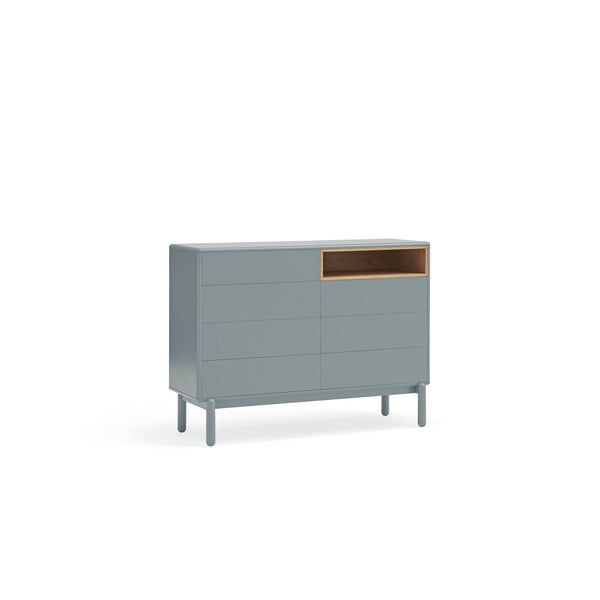 Comodă albastră/gri joasă 120x90 cm Corvo – Teulat-image-2