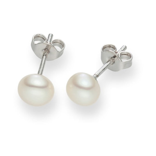 Cercei cu perle albe Nova Pearls Copenhagen Antois