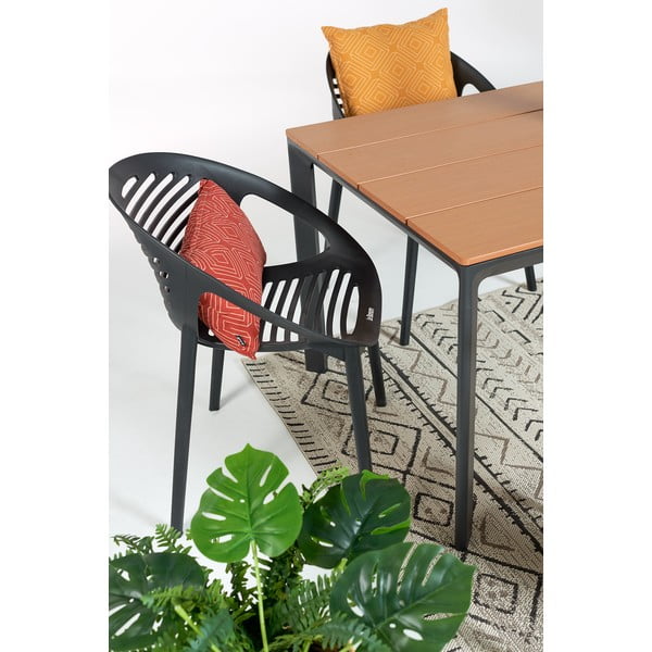 Scaun de grădină Bonami Essentials Joanna, negru-image-1