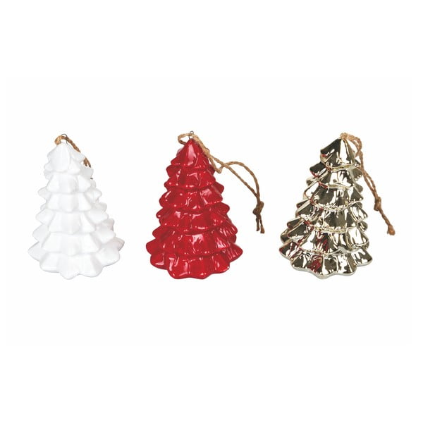 Set 9 ornamente de Crăciun din ceramică Villa d'Este Appendino